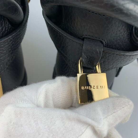 NIB Authentic BUSCEMI Women High-top Sneakers In black size 37/US 7 - Picture 5 of 9